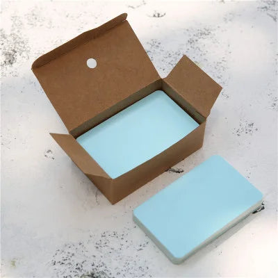 100pcs Kraft Paper Card Set – Versatile Blank Color Cards