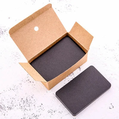 100pcs Kraft Paper Card Set – Versatile Blank Color Cards