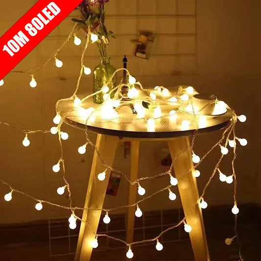 LED Ball String Lights – USB Fairy Lights For Outdoor Décor Brownstick