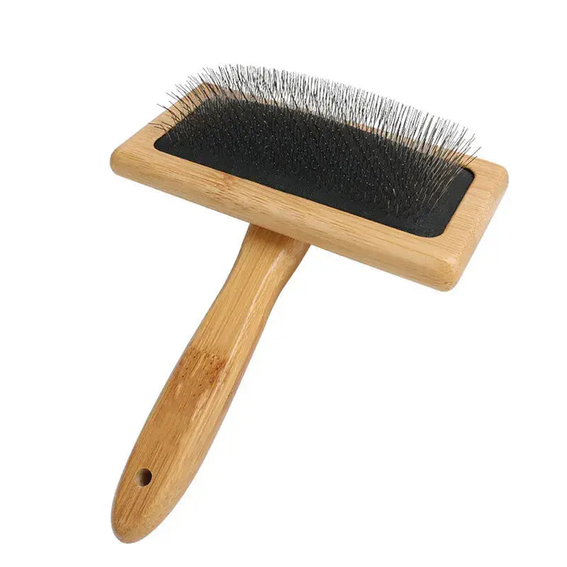 Pet Dog Brush Bamboo Comb Shedding Hair Remove Needle Cat Brush Combs Grooming Tool For Dog Pet Cleaning Supplies Accessories