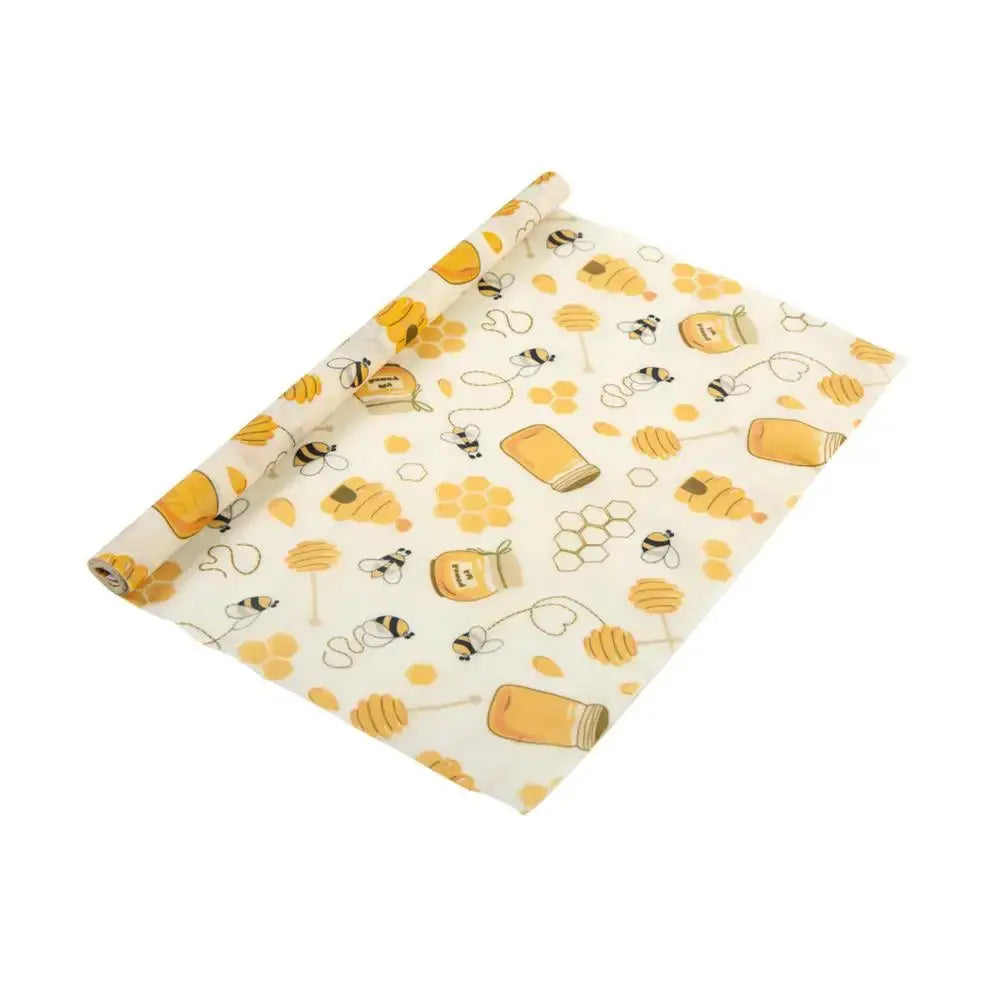 Reusable Beeswax Wraps - Eco-Friendly Kitchen Solution with Organic Patterns