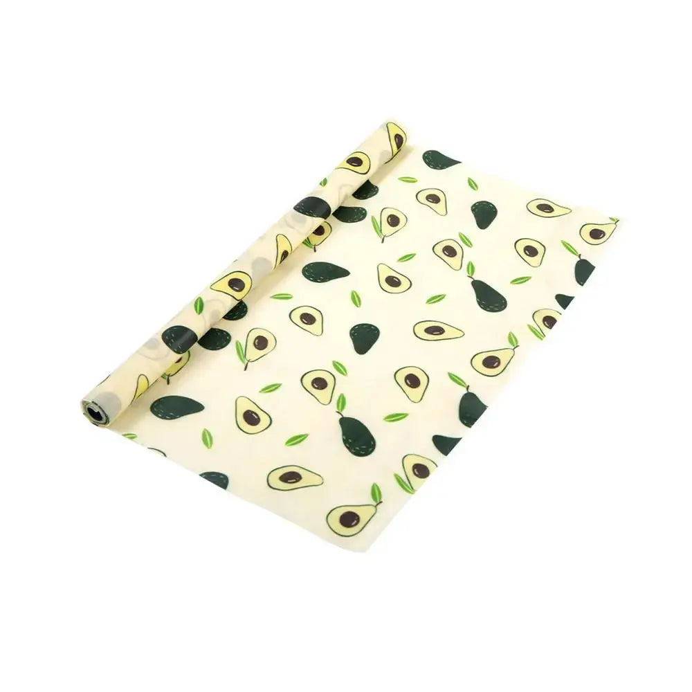 Reusable Beeswax Wraps - Eco-Friendly Kitchen Solution with Organic Patterns