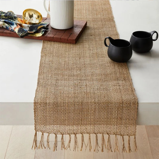 Handcrafted Natural Jute Table Runner