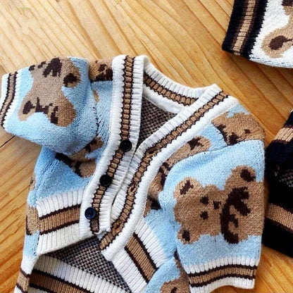 Cotton Knitted Sweater for Pets – Cute and Fashionable Cardigan for Dogs and Cats