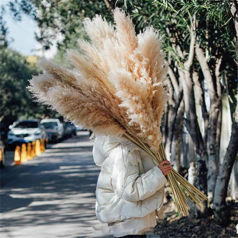 120cm Luxury Artificial Pampas Grass Bouquet – Perfect for Home