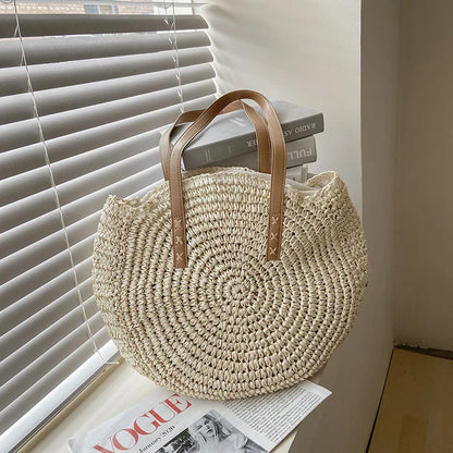 Straw Bags for Women – Large Capacity Rattan Shoulder Bag