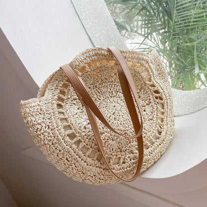 Straw Bags for Women – Large Capacity Rattan Shoulder Bag