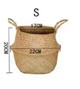 Seaweed Wicker Basket Flowerpot