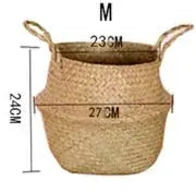 Seaweed Wicker Basket Flowerpot