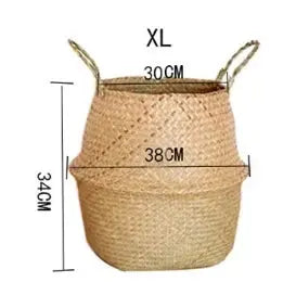 Seaweed Wicker Basket Flowerpot