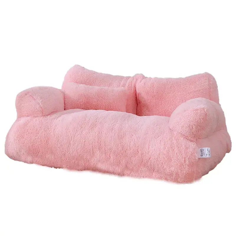 Super Soft Cat & Dog Bed - Washable, Non-Slip Sofa with Detachable Cover