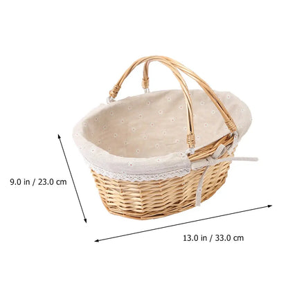 Woven Wicker Picnic Baskets - Stylish Storage Solutions for Home & Outdoors Brownstick